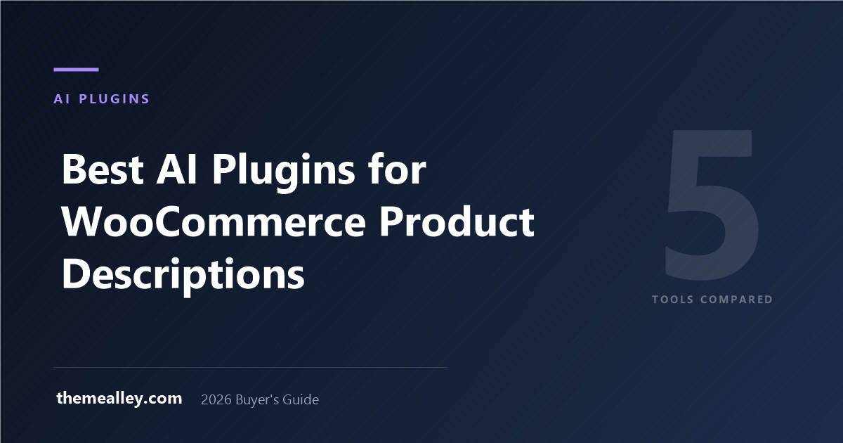 Best AI Plugins for Generating WooCommerce Product Descriptions (2026)