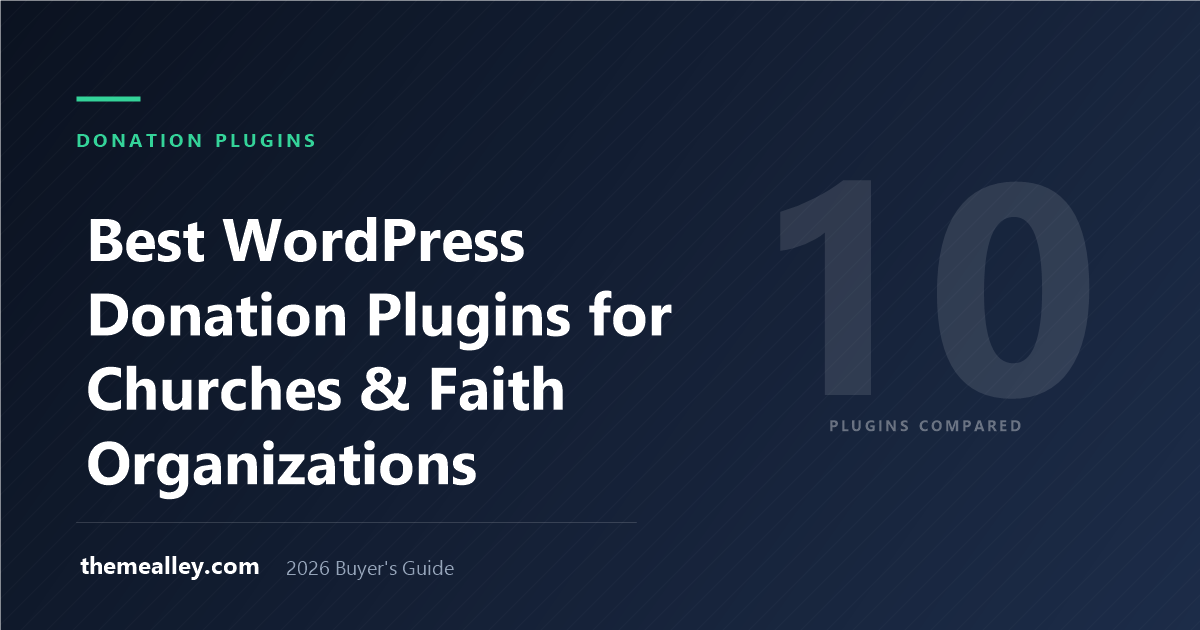 Best WordPress Donation Plugins for Churches & Faith Organizations