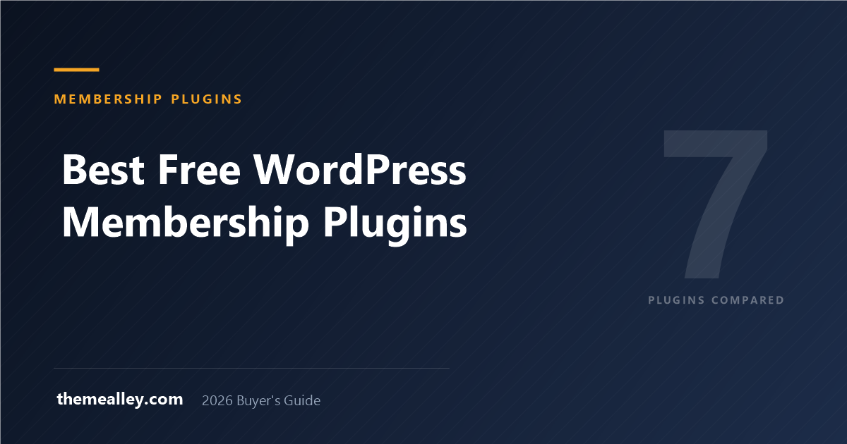 Best Free WordPress Membership Plugins in 2026