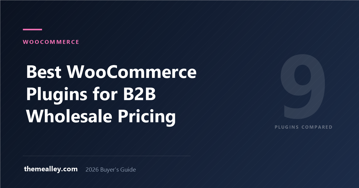 Best WooCommerce Plugins for B2B Wholesale Pricing (2026)