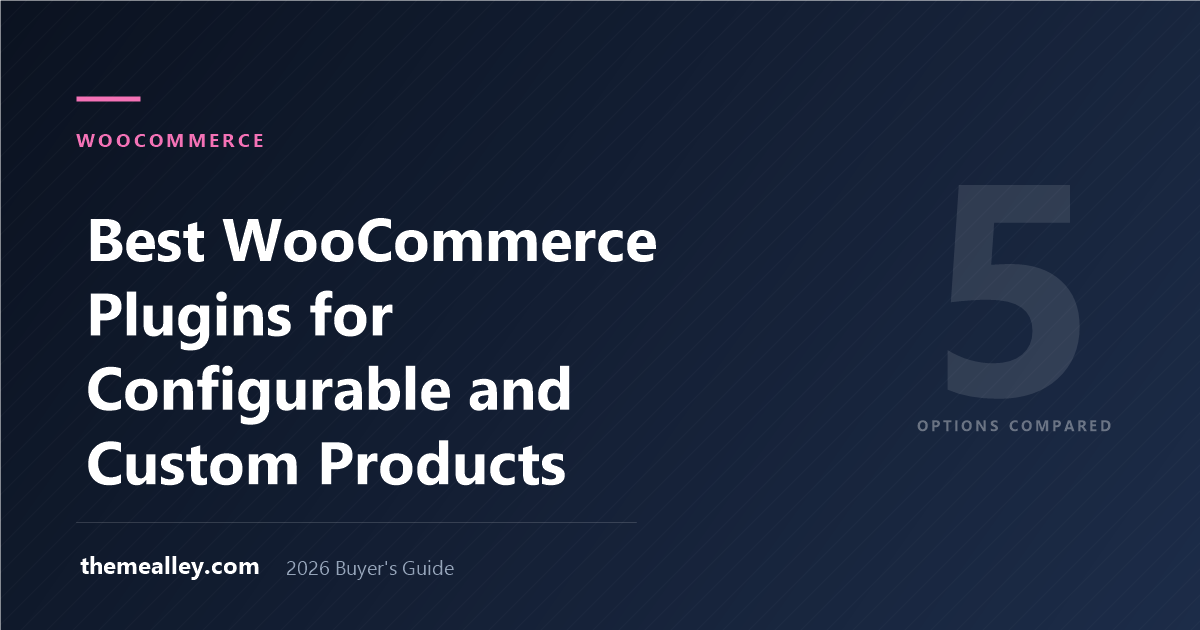 Best WooCommerce Plugins for Configurable and Custom Products (2026)