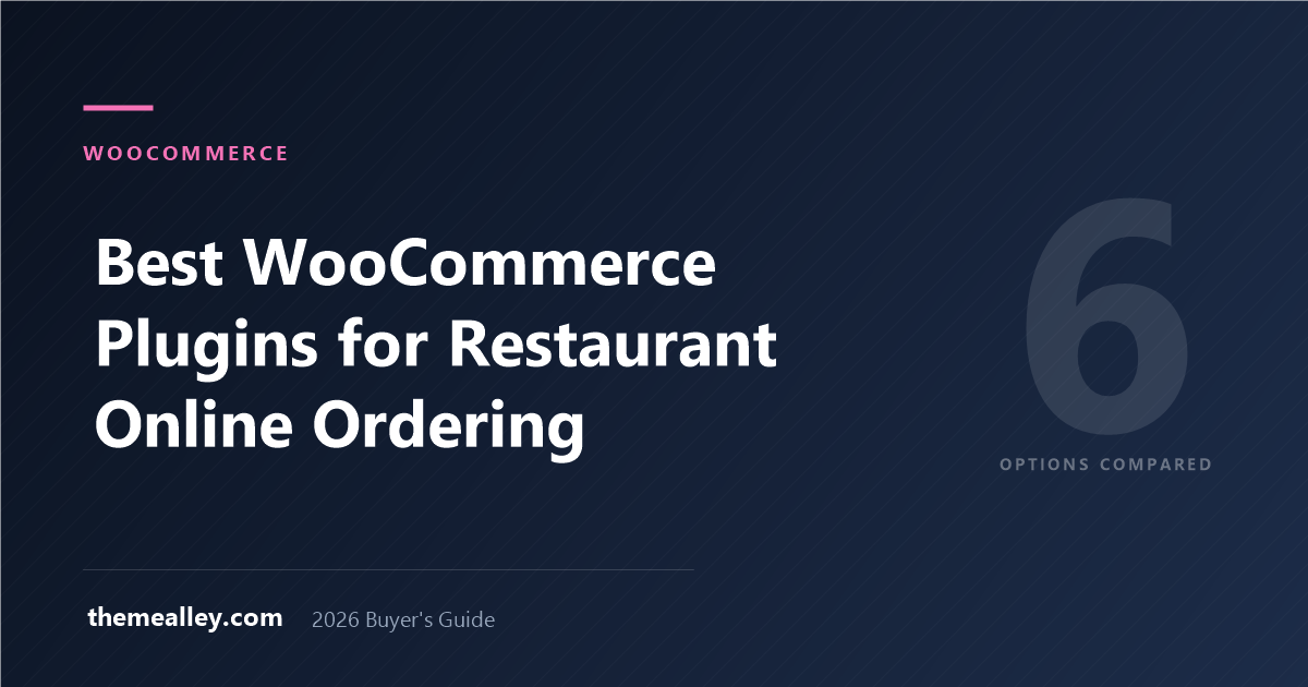 Best WooCommerce Plugins for Restaurant Online Ordering (2026)